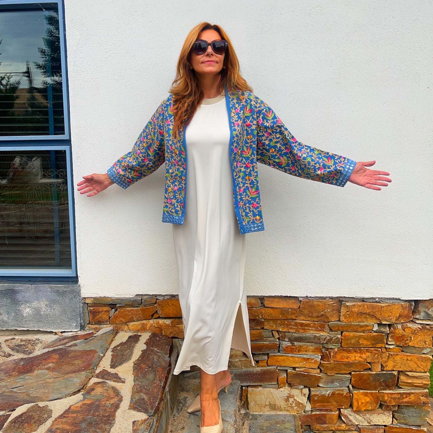 Chaqueta Suzani vaquera