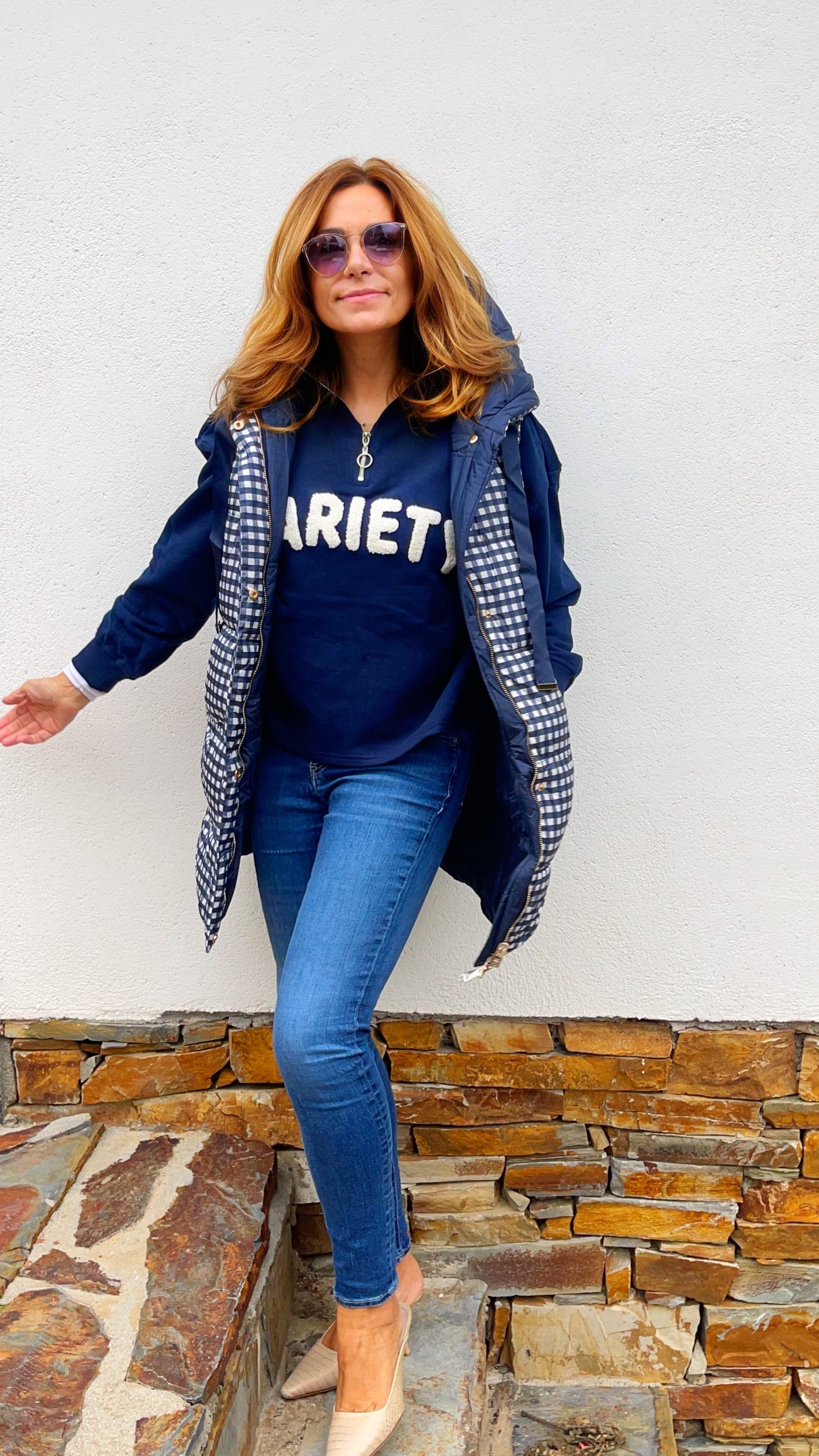 Chaleco plumitas Vicky