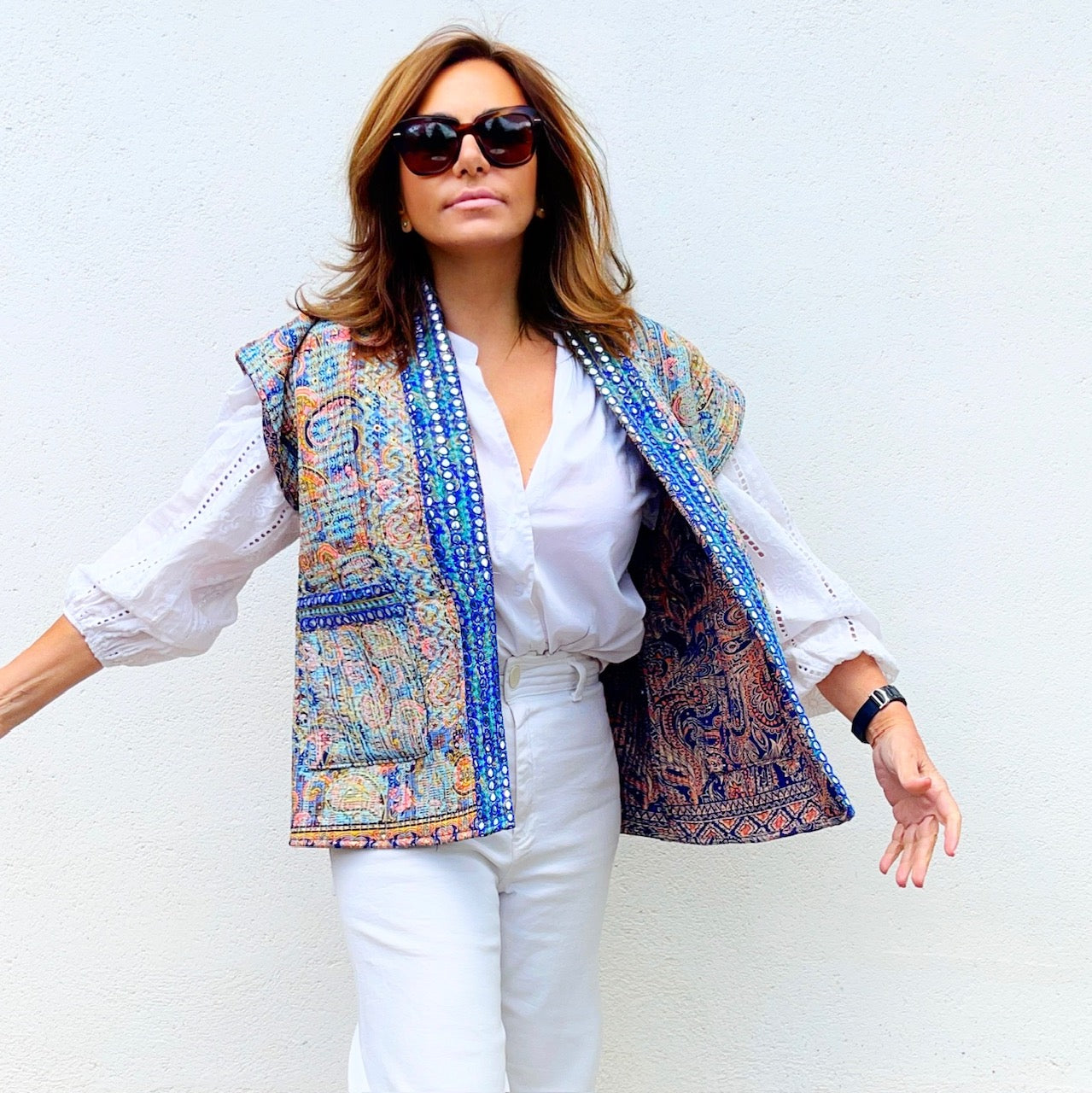Chaleco JOYA reversible AZUL