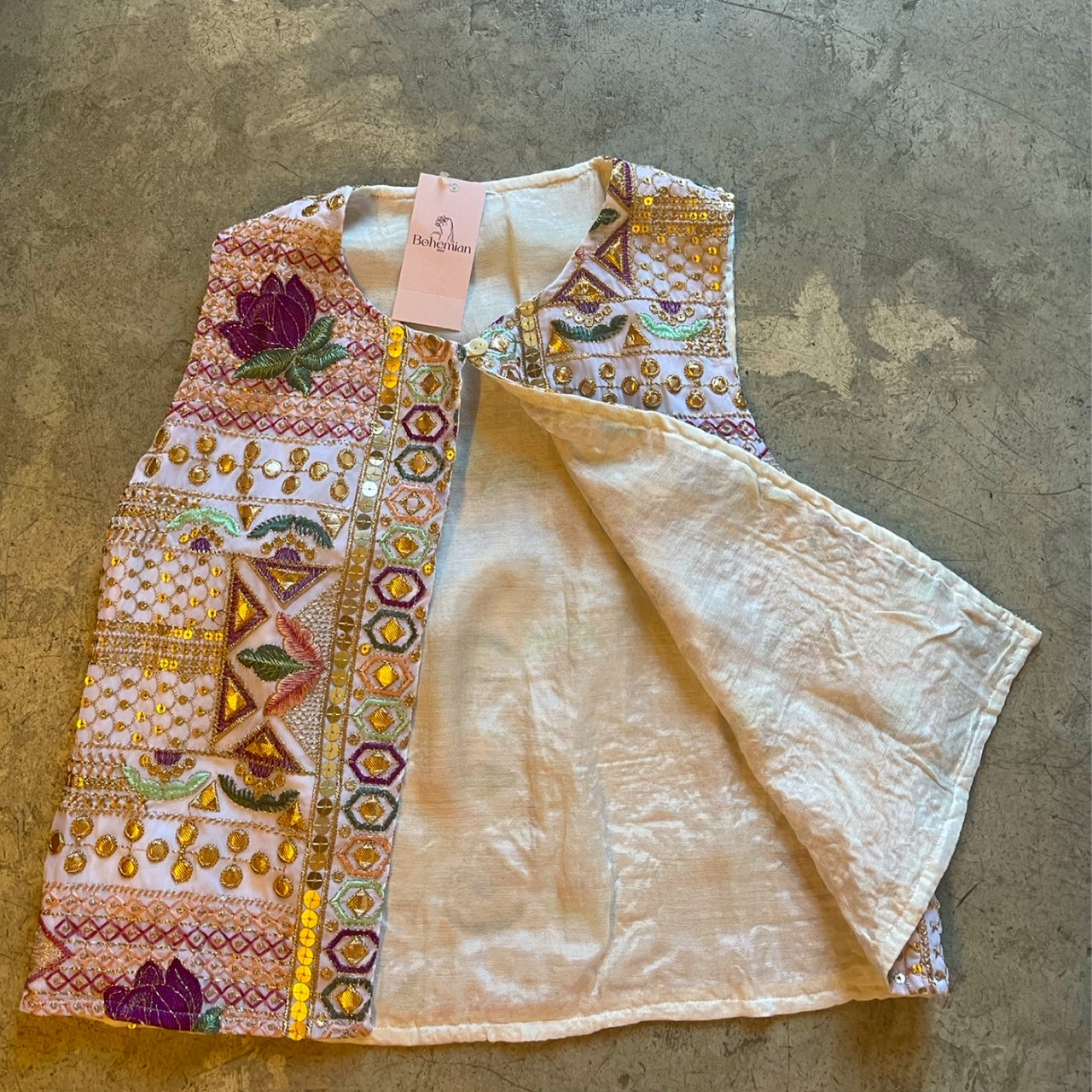 Chaleco BOHO blanco