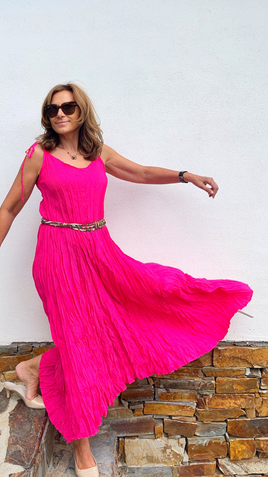 Vestido lago rizado