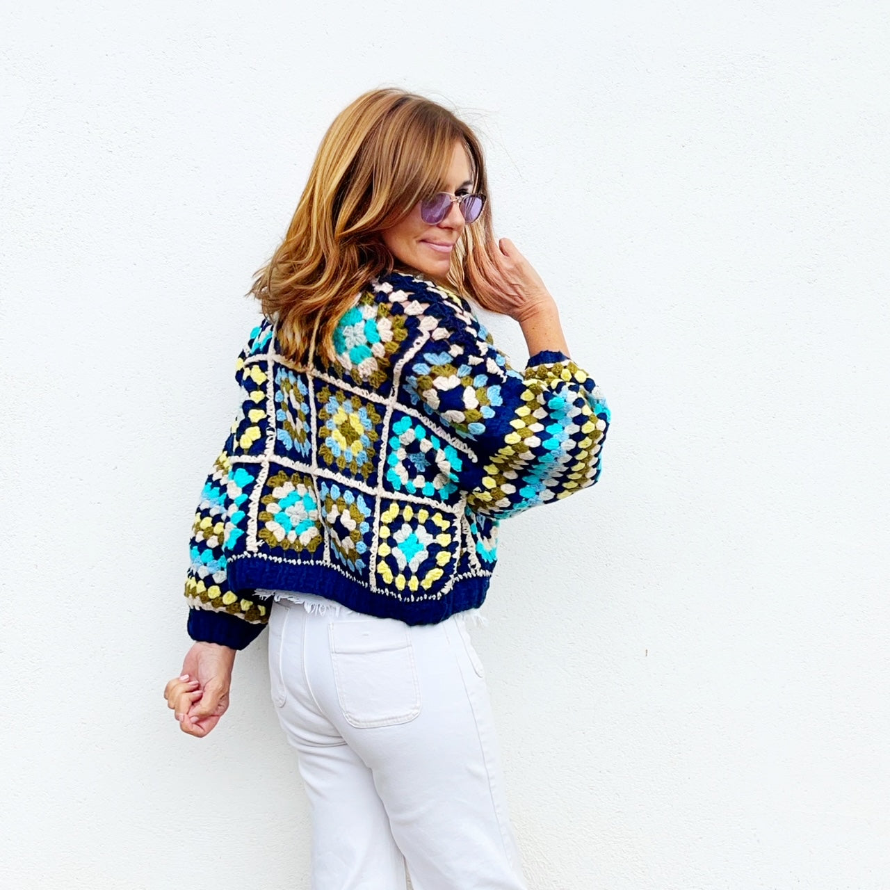 Chaqueta Bomber-crochet