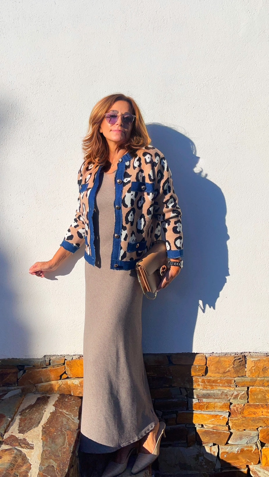 Chaqueta Animal print y denim