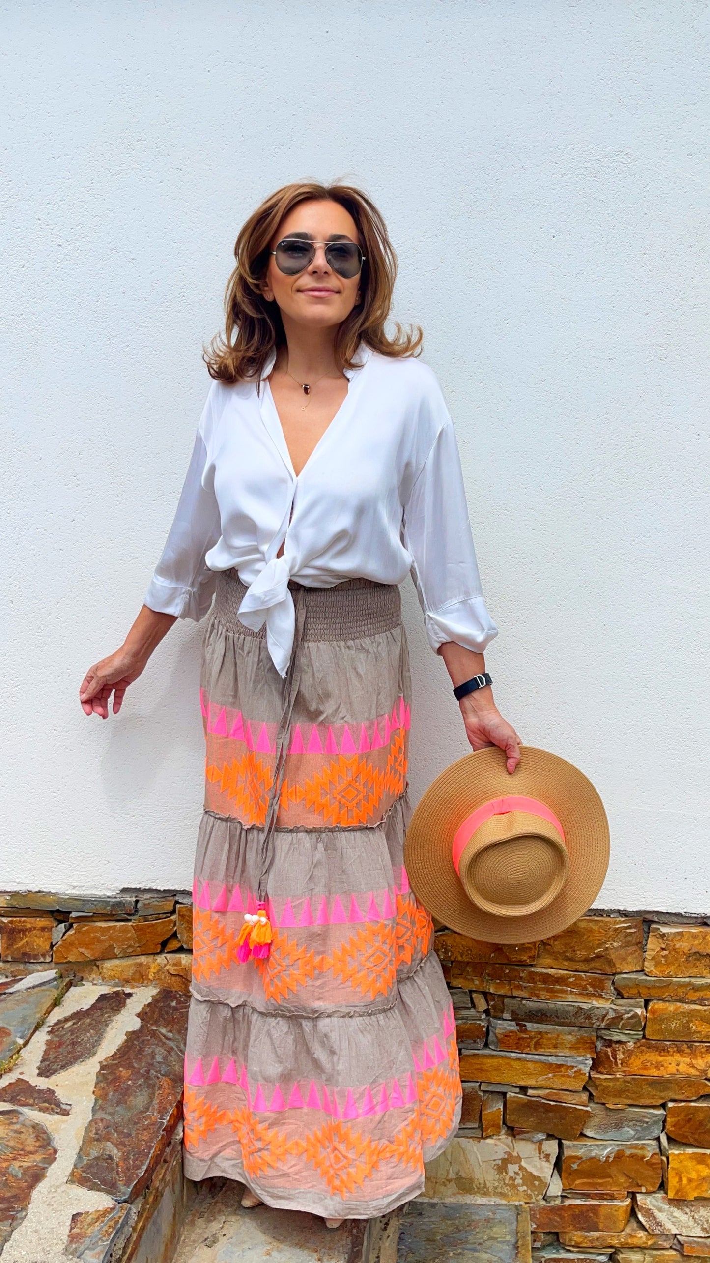 Falda larga JACQUARD
