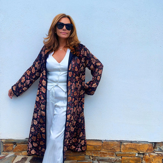 KIMONO terciopelo y seda